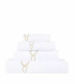Abyss & Habidecor Décor Gold Trim Bath Sheet 105cm x 180cm 108 GOLD Towels