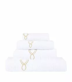 Abyss & Habidecor Décor Gold Trim Hand Towel 55cm x 100cm 108 GOLD Towels