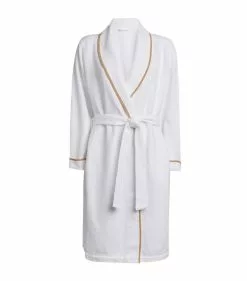 Abyss & Habidecor Egyptian Cotton Dream Bathrobe (Large) TAUPE 711 Dressing Gowns