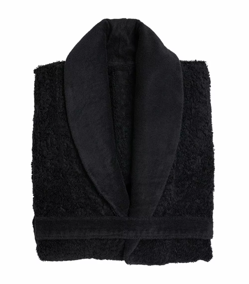 Abyss & Habidecor Egyptian Cotton Superpile Bathrobe (Extra Large) 990 BLACK Dressing Gowns 2 Abyss & Habidecor Egyptian Cotton Superpile Bathrobe (Extra Large) 990 BLACK Dressing Gowns - Image 2