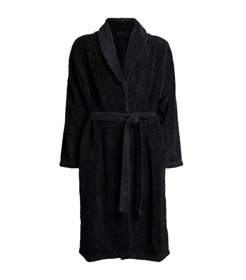 Abyss & Habidecor Egyptian Cotton Superpile Bathrobe (Extra Large) 990 BLACK Dressing Gowns 1 Abyss & Habidecor Egyptian Cotton Superpile Bathrobe (Extra Large) 990 BLACK Dressing Gowns