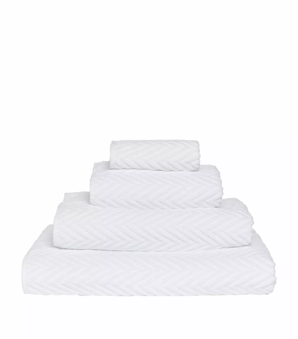 Abyss & Habidecor Montana Hand Towel (55cm x 100cm) WHITE 100 Towels 1 Abyss & Habidecor Montana Hand Towel (55cm x 100cm) WHITE 100 Towels