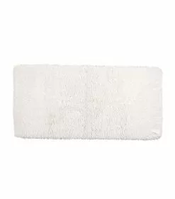 Abyss & Habidecor Shag Bath Mat (70cm x 140cm) WHITE Bath Mats