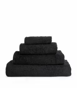 Abyss & Habidecor Super Pile Bath Sheet (105cm x 180cm) 990 BLACK Towels