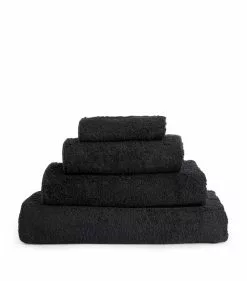 Abyss & Habidecor Super Pile Face Towel (30cm x 30cm) 990 BLACK Towels