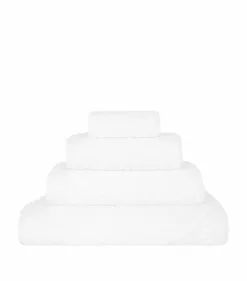 Abyss & Habidecor Super Pile Hand Towel (55cm x 100cm) 100 WHITE Towels