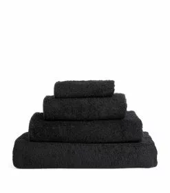 Abyss & Habidecor Super Pile Hand Towel (55cm x 100cm) 990 BLACK Towels